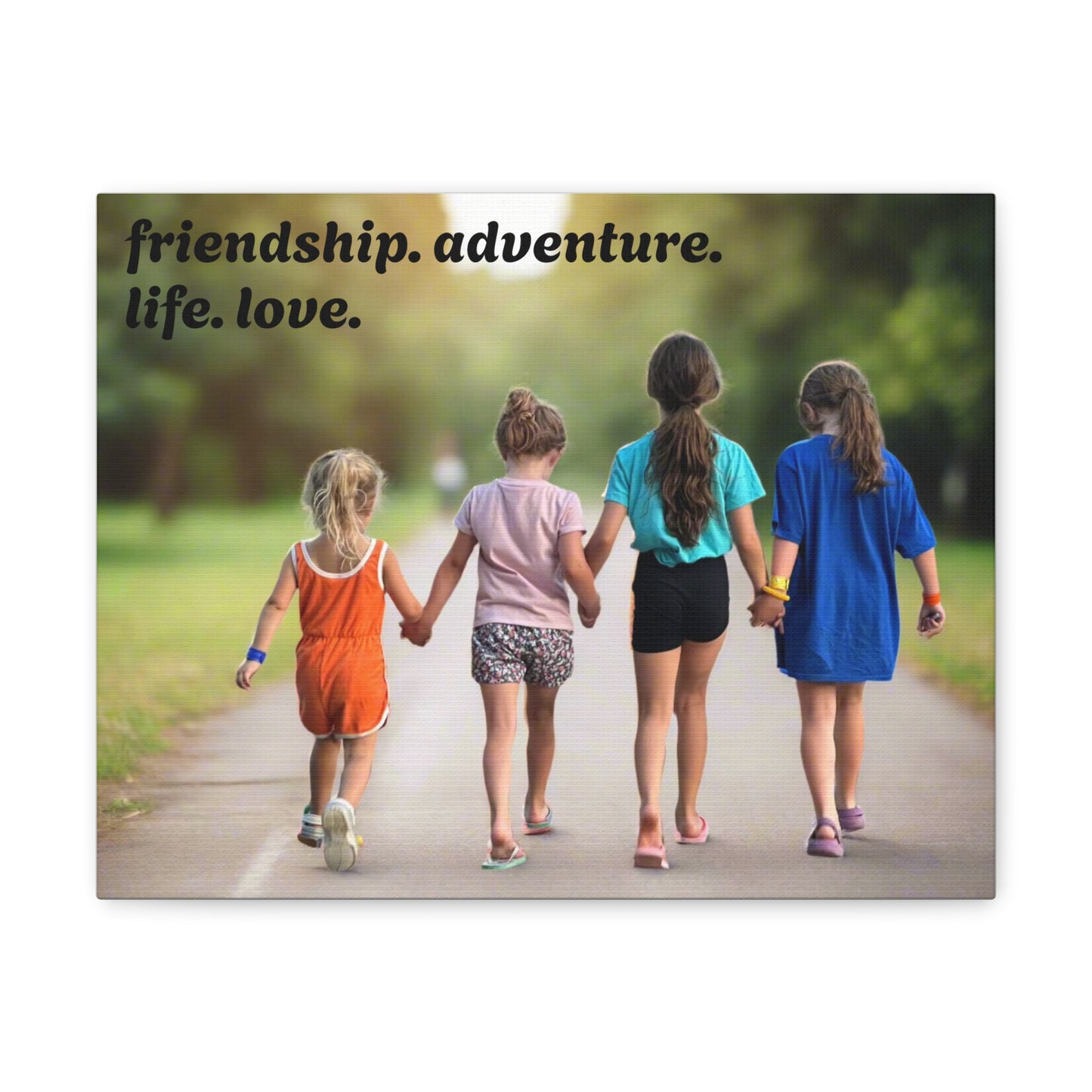 friendship. adventure. life. love. Canvas Print
