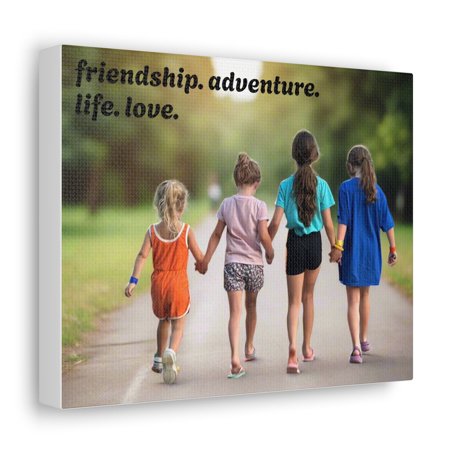 friendship. adventure. life. love. Canvas Print