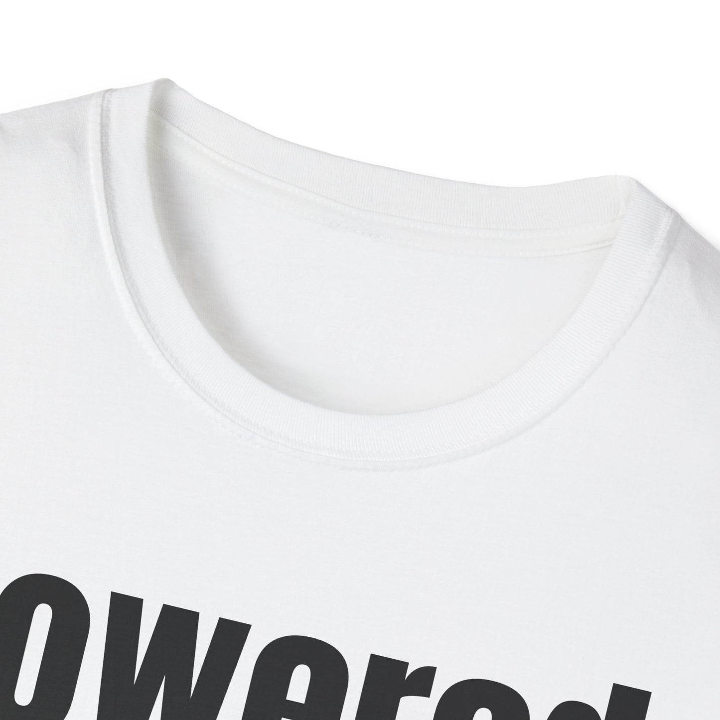 Powered by God. Unisex Softstyle T-Shirt