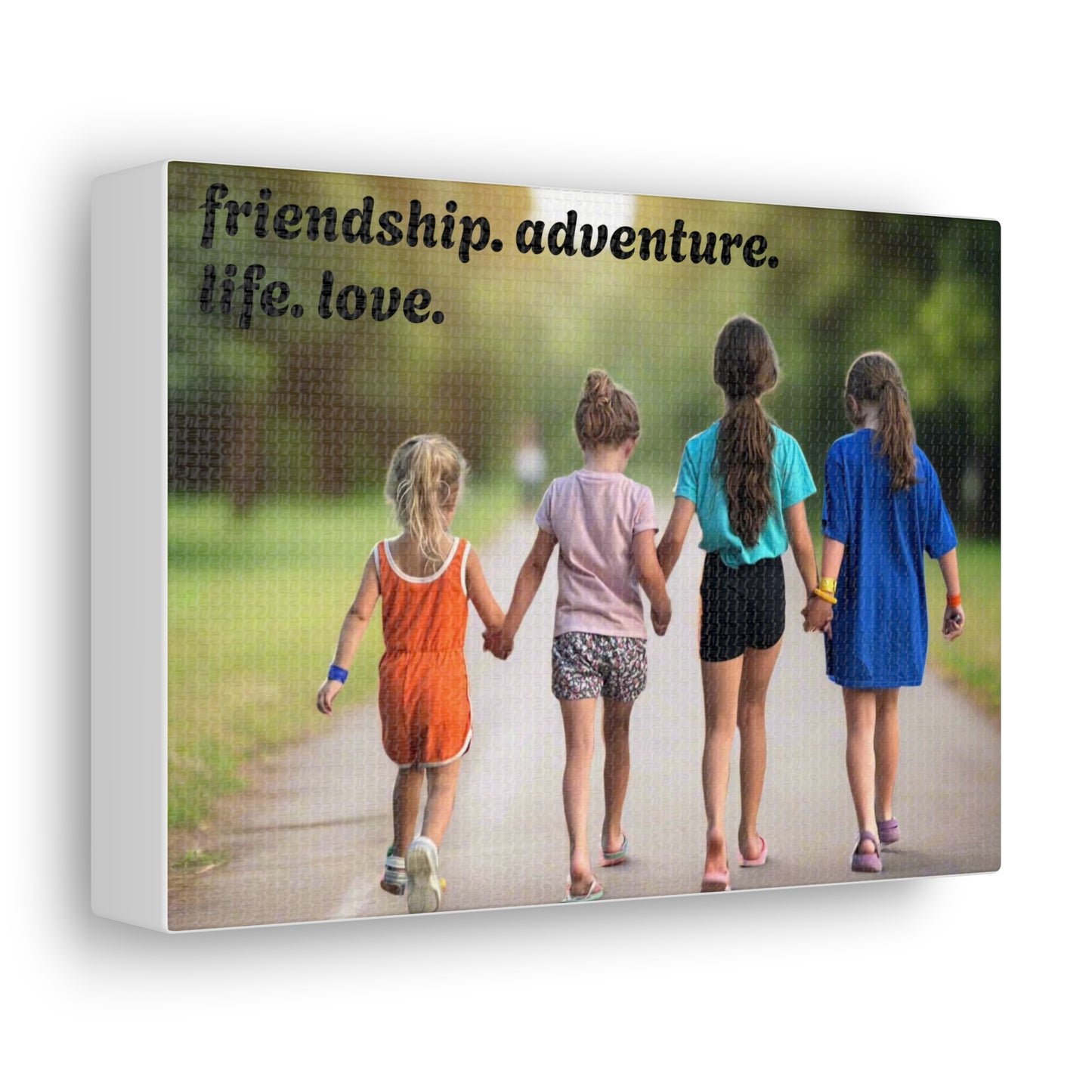 friendship. adventure. life. love. Canvas Print