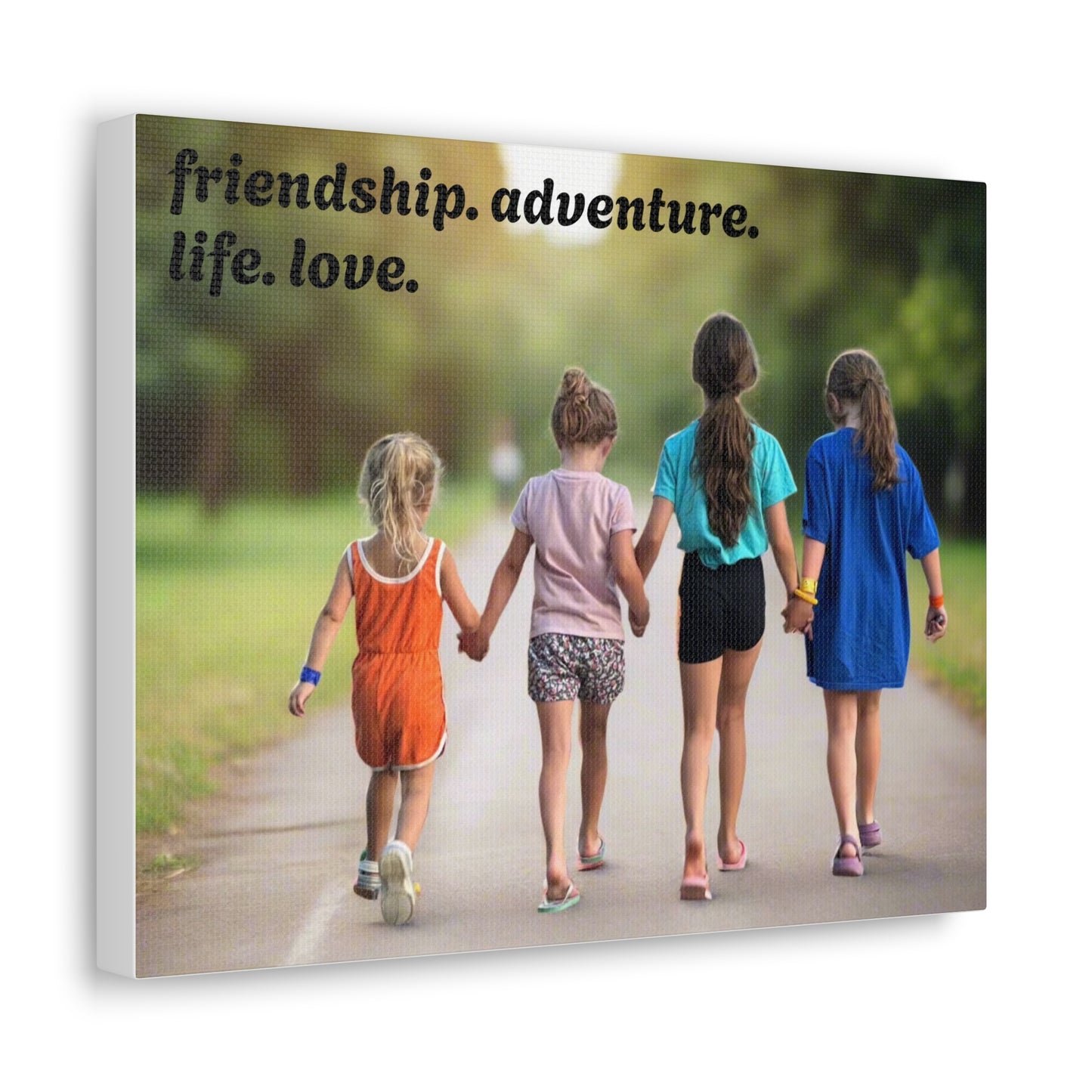 friendship. adventure. life. love. Canvas Print